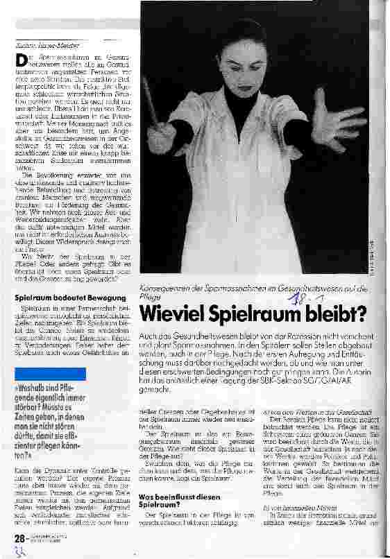 Vorschauseite 1: Wieviel Spielraum bleibt