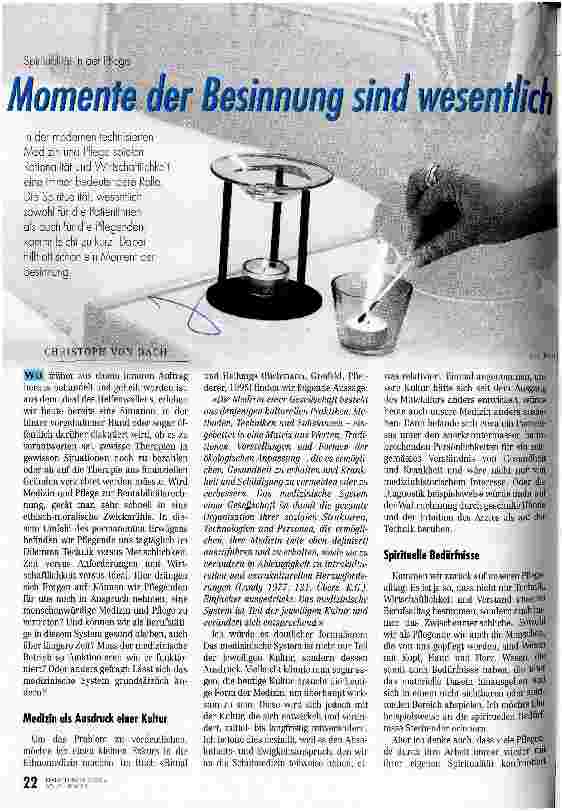 Vorschauseite 1: Momente der Besinnung sind wesentlich