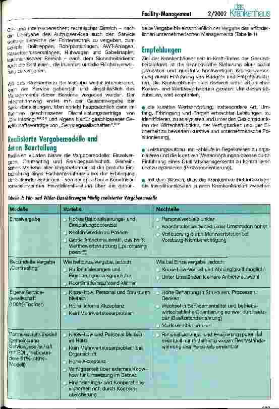 Vorschauseite 3: Management und Engineering der Facilität Krankenhaus