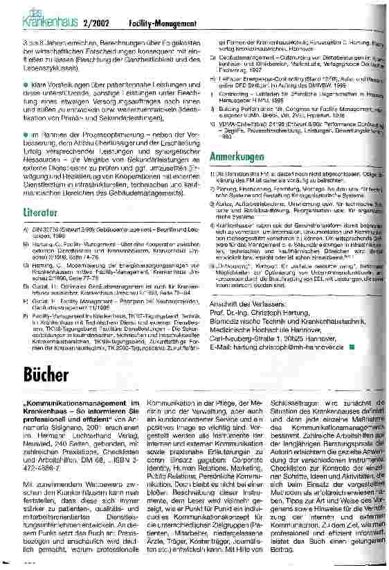 Vorschauseite 4: Management und Engineering der Facilität Krankenhaus
