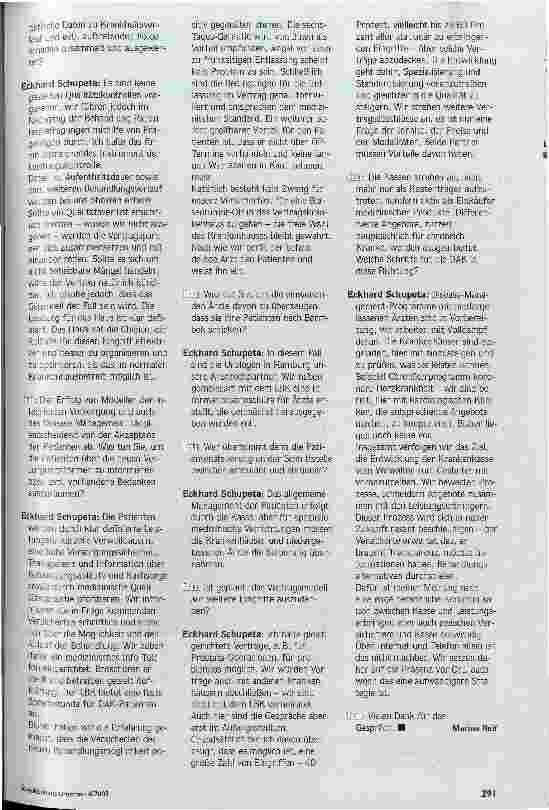 Vorschauseite 3: Gesundheit aus der Wundertüte? Krankenkassen kaufen Leistungspakete von Krankenhäusern