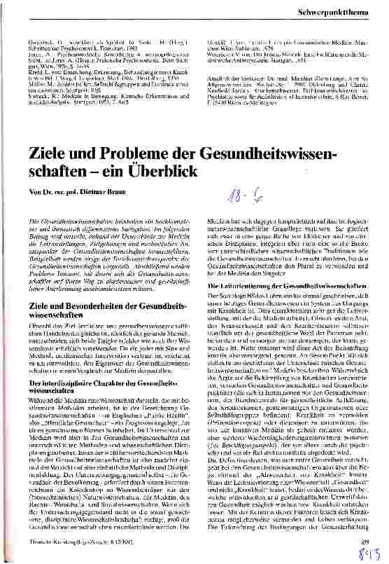 Vorschauseite 5: Patientenorientierte Medizin und Pflege Leitlinie und Zukunftsperspektive für die Arbeit mit kranken Menschen