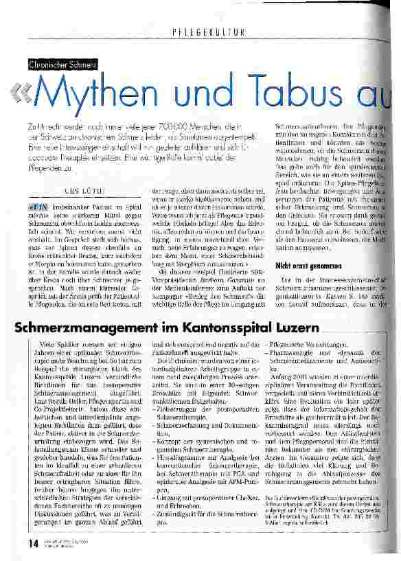 Vorschauseite 1: Mythen und Tabus aufbrechen
