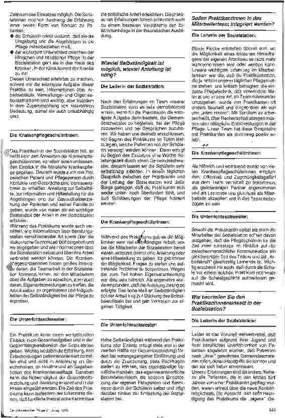 Vorschauseite 3: Praktikum in der Sozialstation