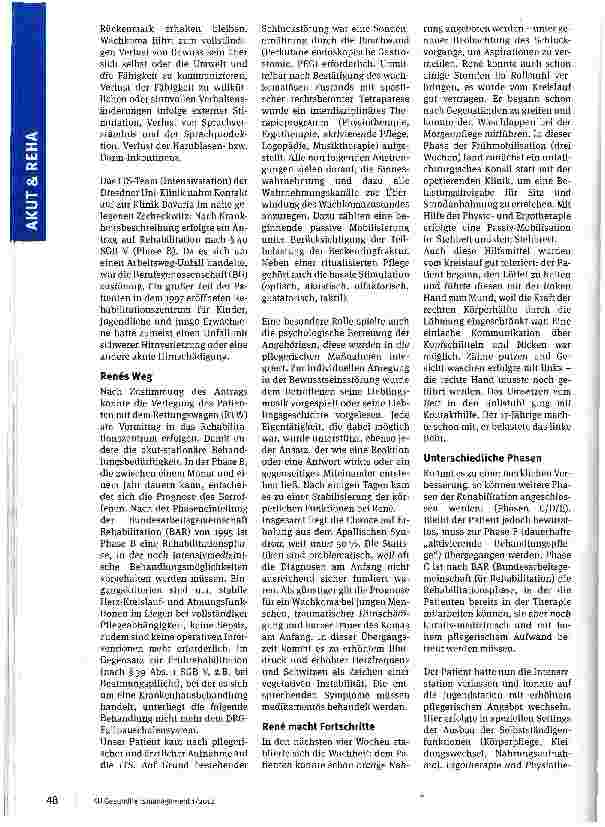 Vorschauseite 2: Verzahnung von Akutund Rehabilitationsmedizin
