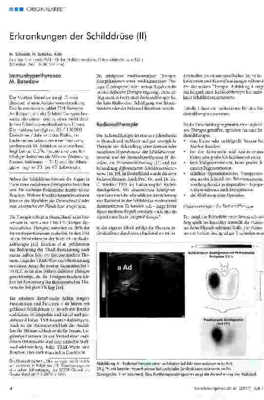 Vorschauseite 1: Erkrankungen der Schilddrüse
