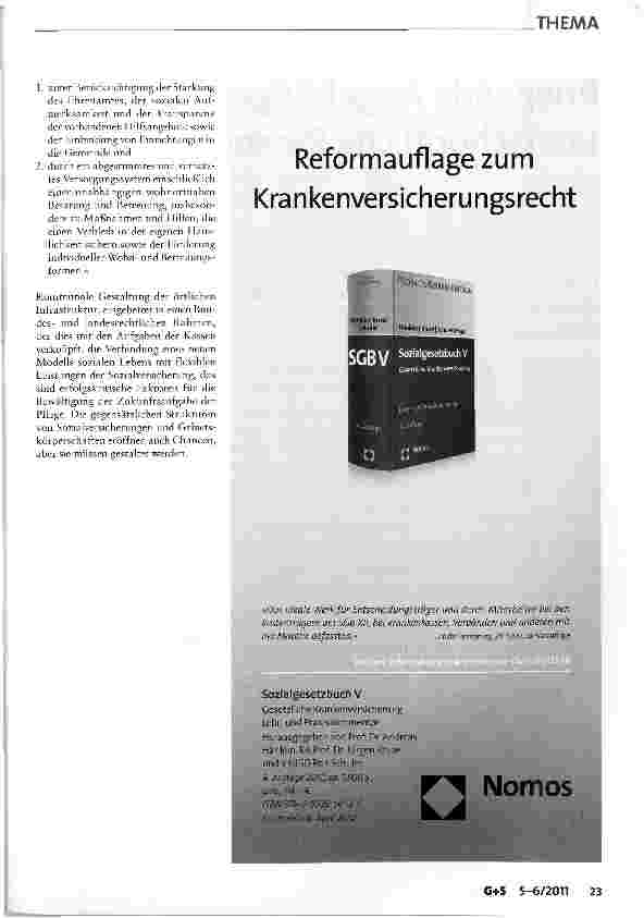 Vorschauseite 6: Brauchen wir eine kommunale Pflegepolitik neben der Pflegeversicherung?