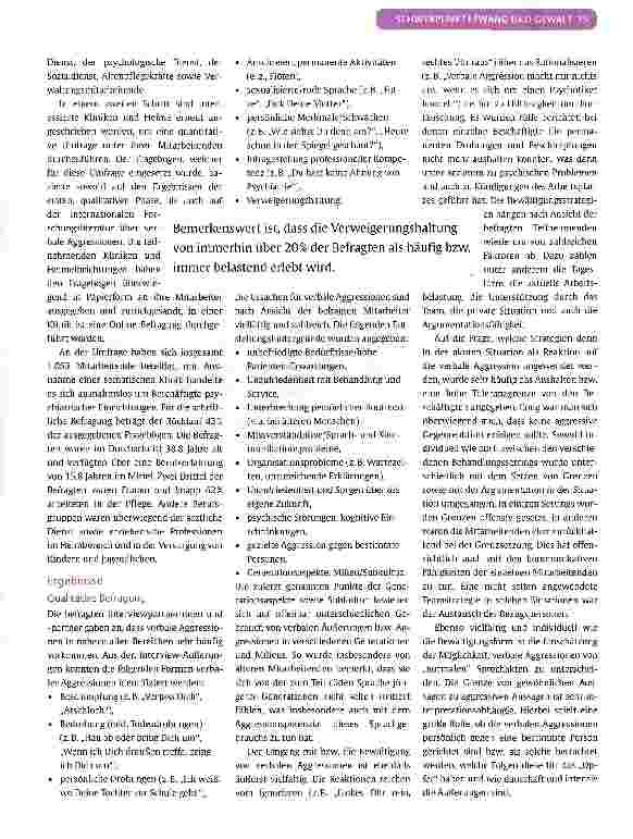 Vorschauseite 3: Verbale Aggressionen in psychiatrischen Einrichtungen