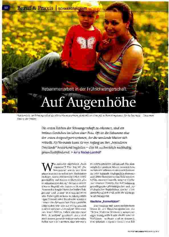 Vorschauseite 1: Auf Augenhöhe