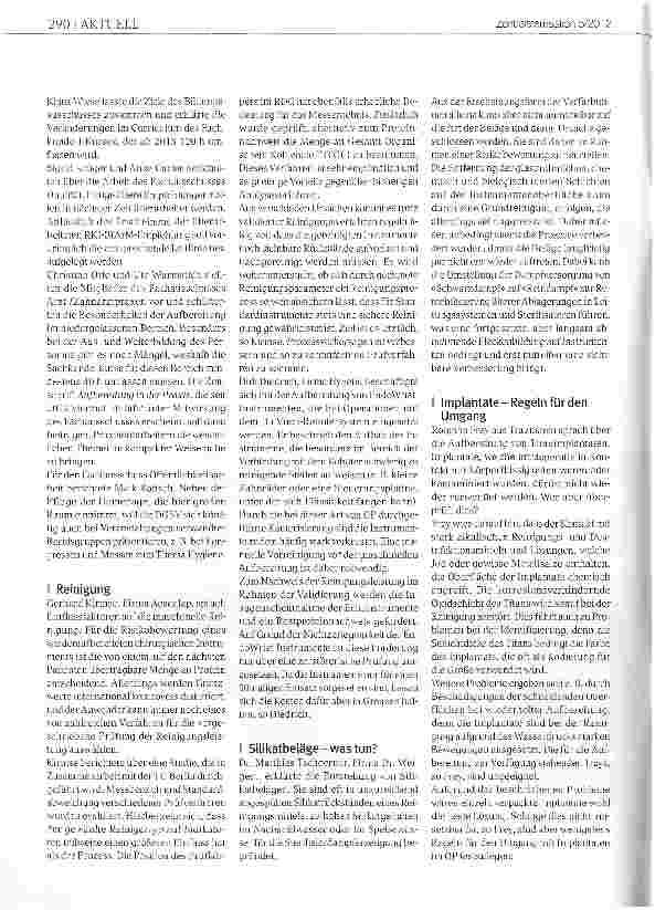 Vorschauseite 3: Professionelle Aufbereitung von Medizin Produkten