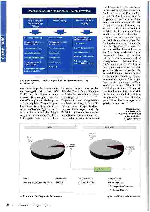 Vorschauseite 3: Compliance im Krankenhaus