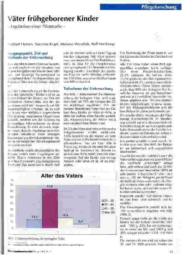 Vorschauseite 1: Väter frühgeborener Kinder