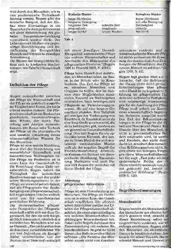 Vorschauseite 5: Pflegemodelle in der Praxis 11. Folge: Martha Rogers Pflege als Wissenschaft vom einheitl. Mensch