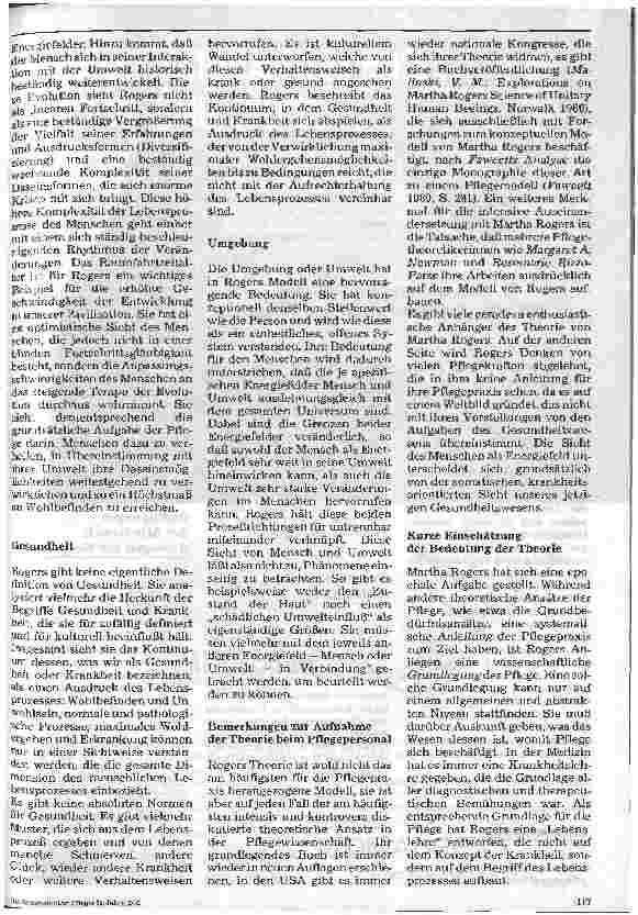 Vorschauseite 6: Pflegemodelle in der Praxis 11. Folge: Martha Rogers Pflege als Wissenschaft vom einheitl. Mensch