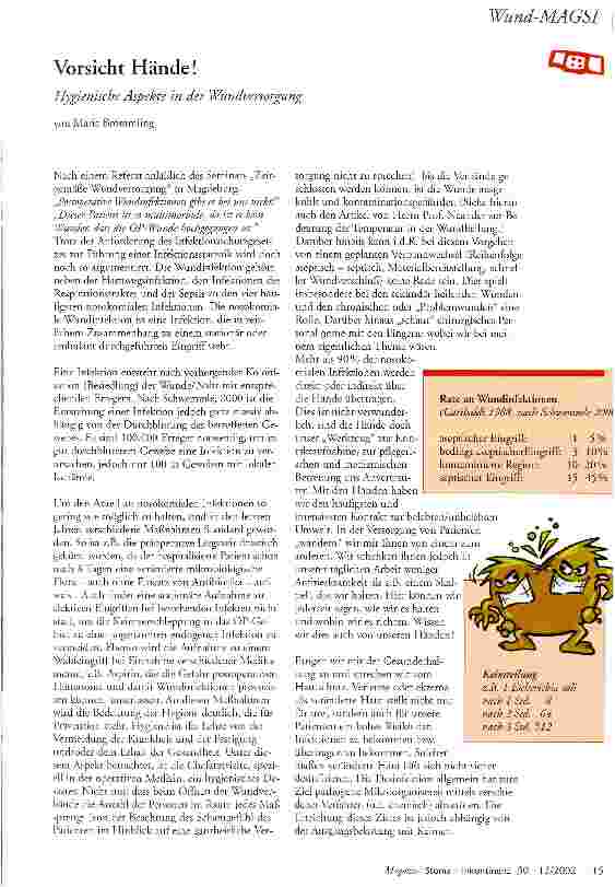 Vorschauseite 1: Vorsicht Hände!