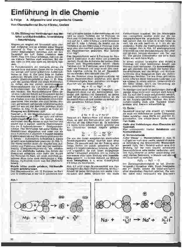 Vorschauseite 1: Einführung in die Chemie 5. Folge: A. Allgemeine und anorganische Chemie