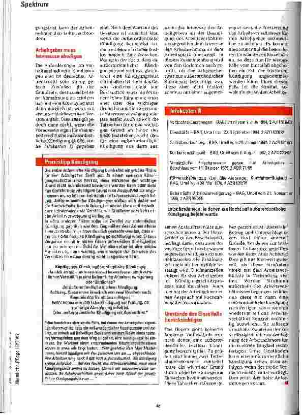 Vorschauseite 2: Es muss ein wichtiger Grund vorliegen