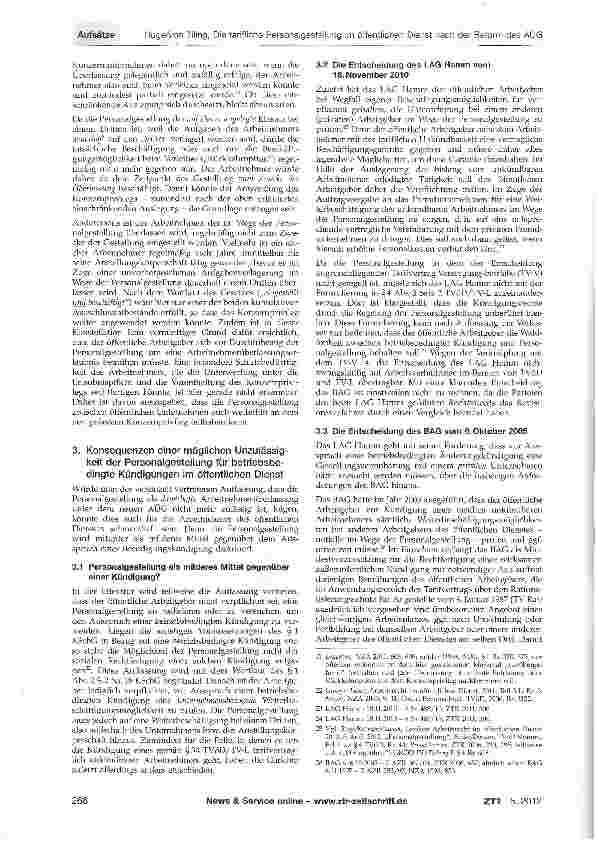 Vorschauseite 4: Die tarifliche Personalgestellung im öffentlichen Dienst nach der Reform des AÜG