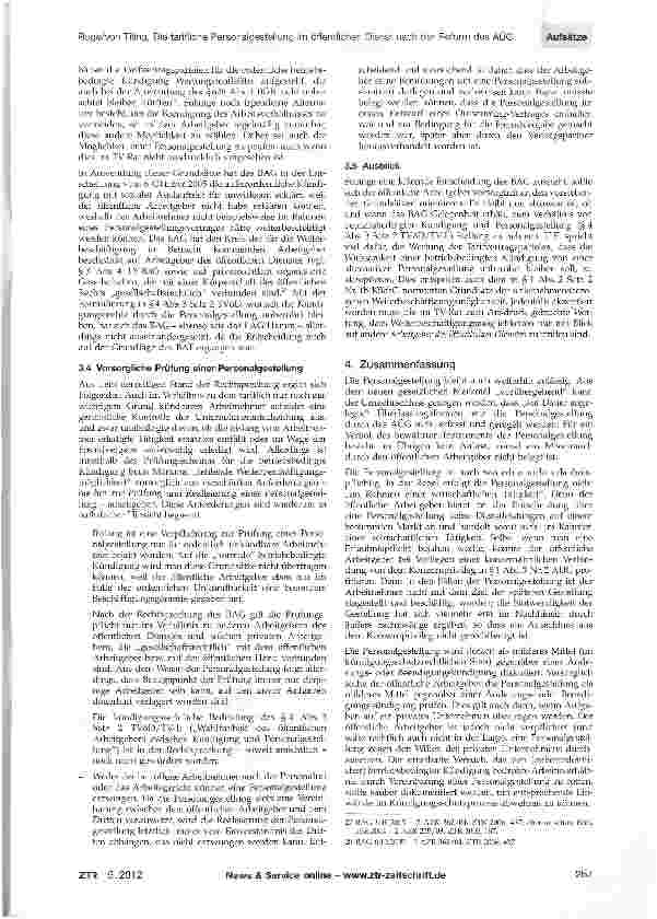 Vorschauseite 5: Die tarifliche Personalgestellung im öffentlichen Dienst nach der Reform des AÜG