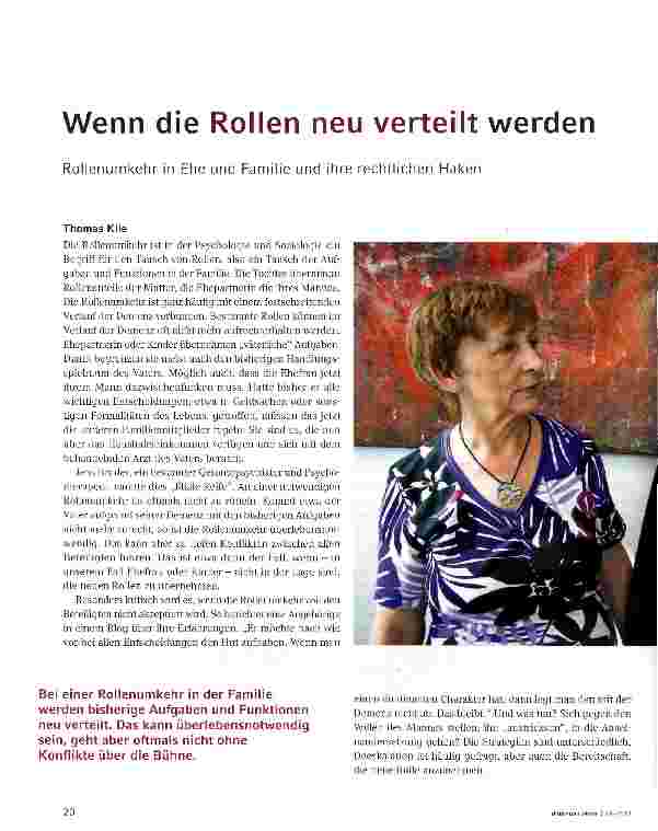 Vorschauseite 1: Wenn die Rollen neu verteilt werden