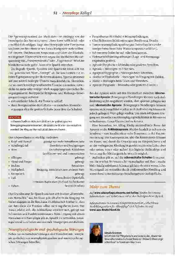 Vorschauseite 4: Alten pflege Kolleg Hemiplegie > Teil I