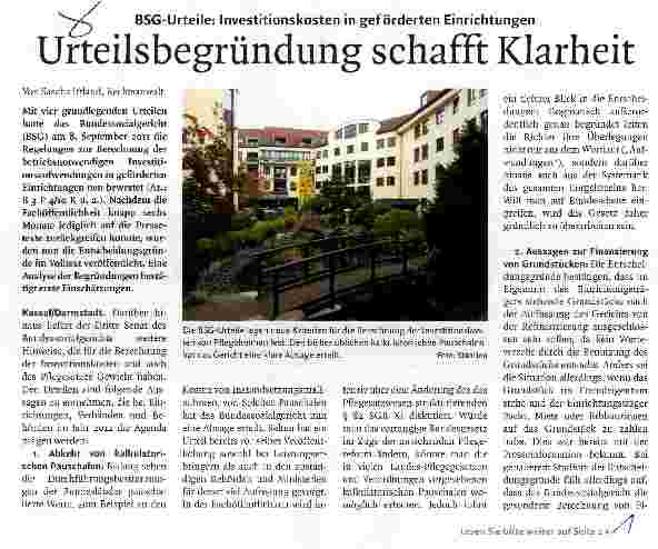Vorschauseite 1: Urteilsbegründung schafft Klarheit