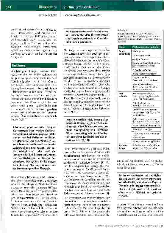 Vorschauseite 2: Invasive Pilzinfektionen bei kritisch kranken Patienten