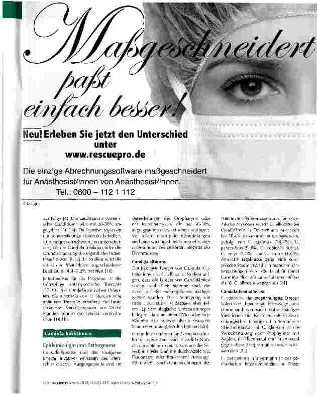 Vorschauseite 3: Invasive Pilzinfektionen bei kritisch kranken Patienten