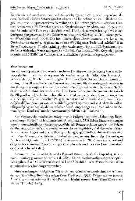 Vorschauseite 6: Pflege als doppelte Aufgabe: Eine Sekundärdatenanalyse zu Pflegenden mit zusätzlichen privaten Pflegeaufgaben