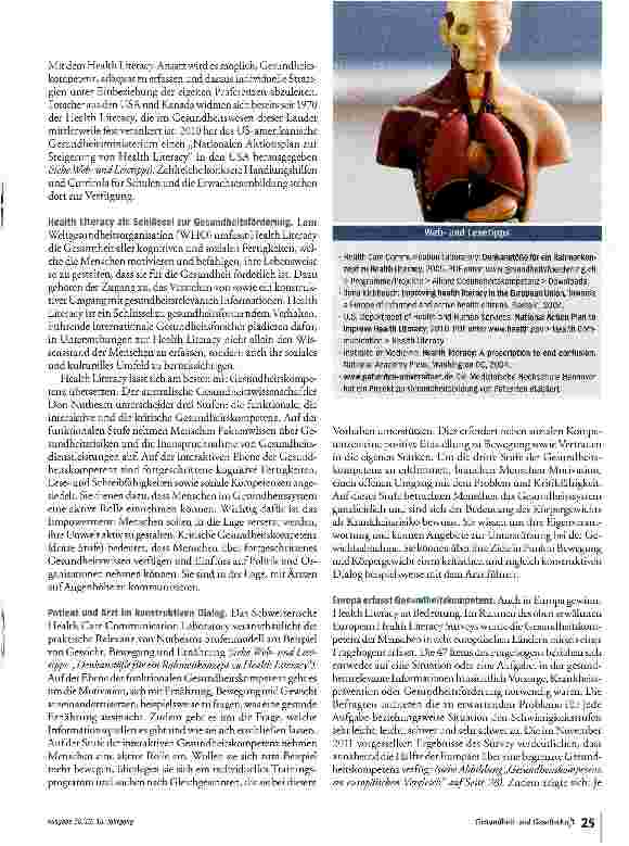 Vorschauseite 3: Gesundheit lässt sich lernen