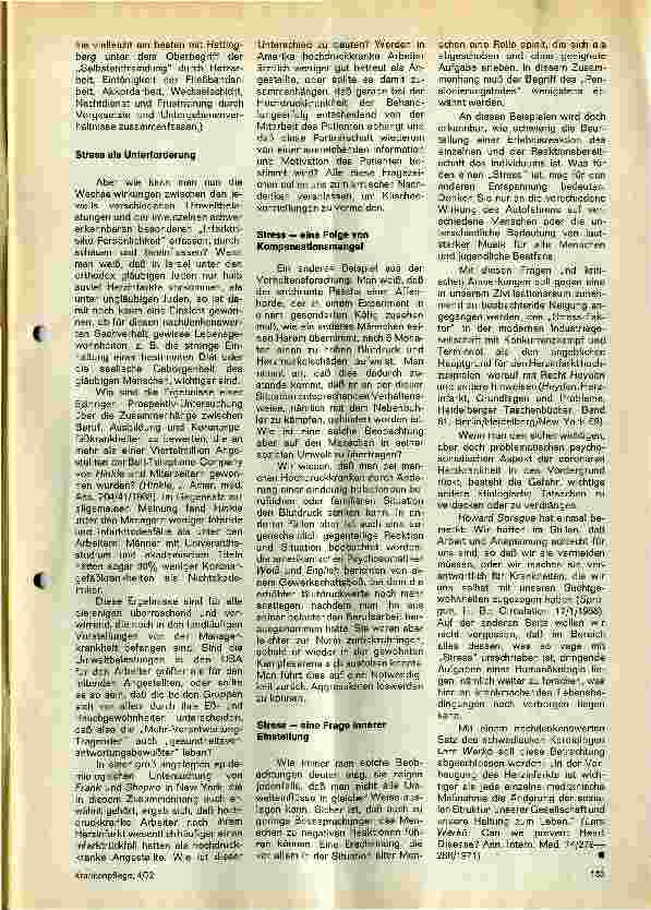 Vorschauseite 2: Stress und Herz-Infarkt
