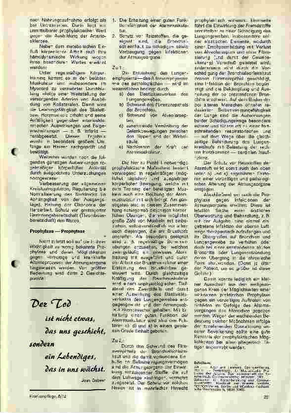 Vorschauseite 2: Möglichkeiten einer prophylaktischen Einflußnahme auf vorzeitige und pathologische Alternsprozesse