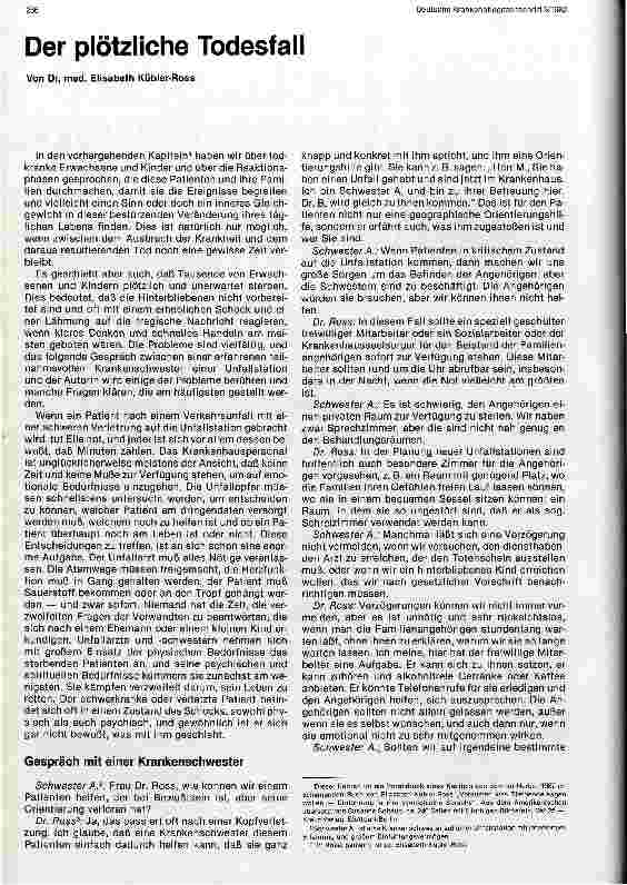 Vorschauseite 1: Der plötzliche Todesfall