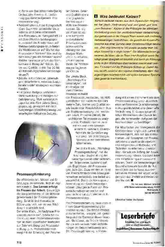 Vorschauseite 3: Lernen im Wandel - Wandel durch Lernen Fragestellungen und Konzepte zum Personalmanagement in Krankenhäusern