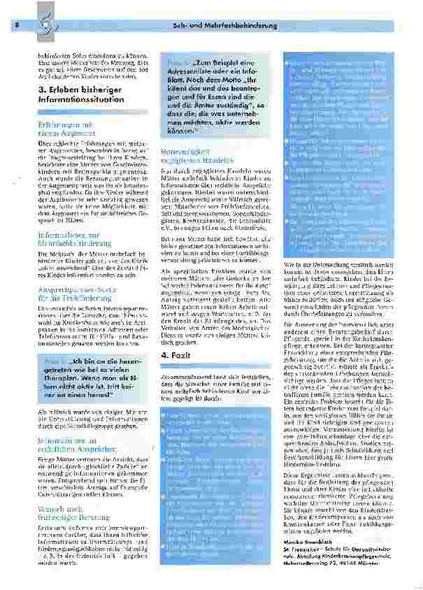 Vorschauseite 5: Sehund MehrfachbehinderungWie Mütter ihre Betreuungssituation erleben