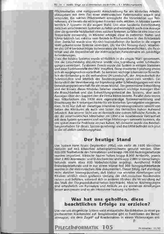 Vorschauseite 6: Wege zur elektronischen Krankenakte Ein Erfahrungsbericht