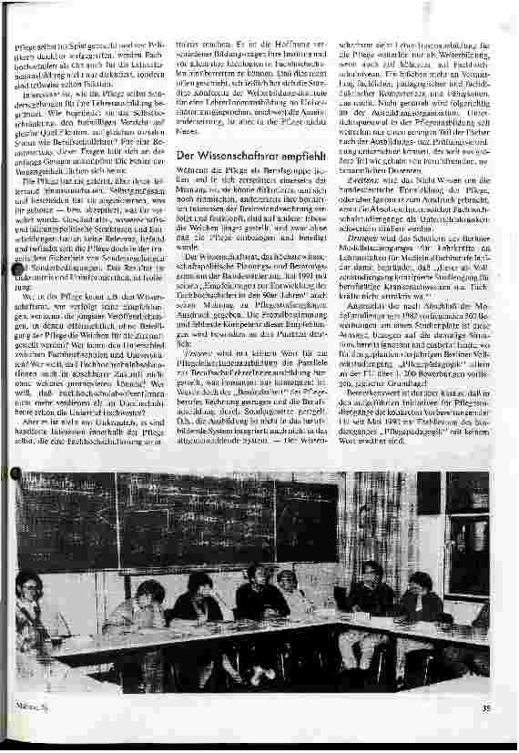 Vorschauseite 2: Quo vadis Pflege? Pflegewissenschaft und -lehre an die Hochschulen!