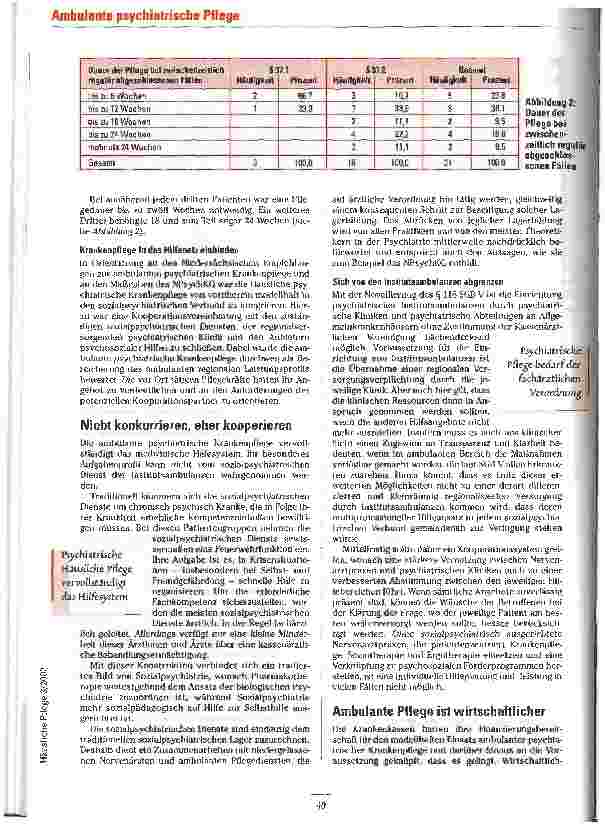 Vorschauseite 5: Die Bedürfnisse psychisch Kranker