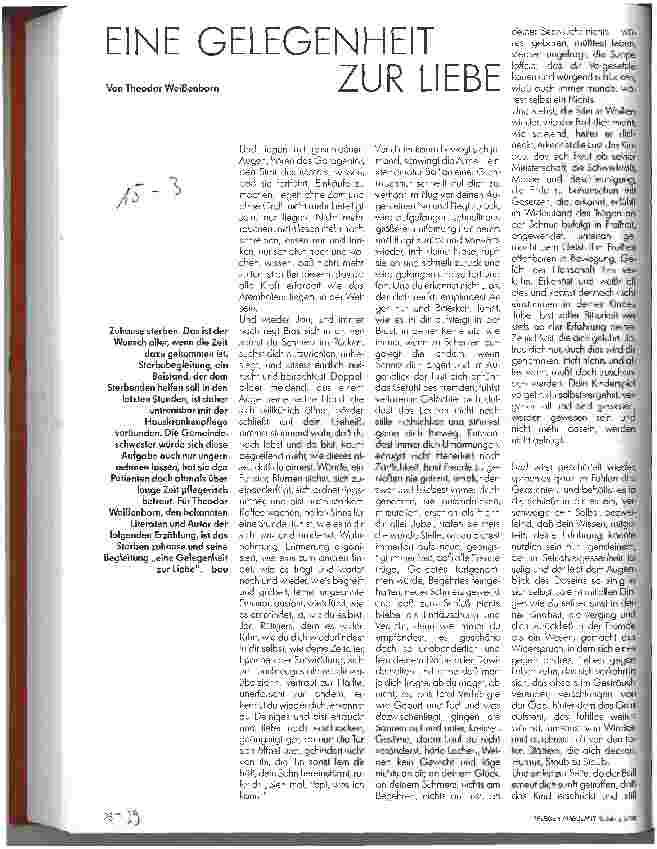 Vorschauseite 1: Eine Gelegenheit zur Liebe