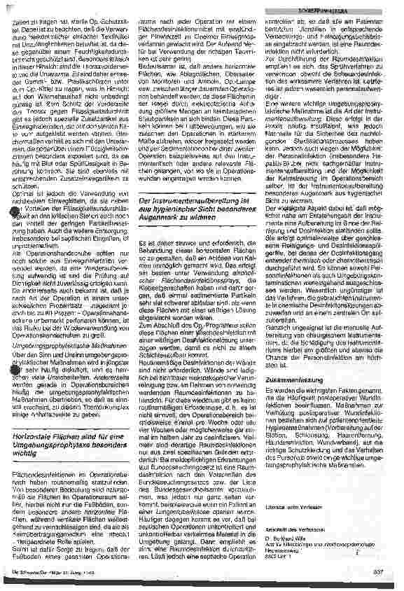 Vorschauseite 4: Maßnahmen zum Schutz des Patienten aus der Sicht des Krankenhaushygienikers
