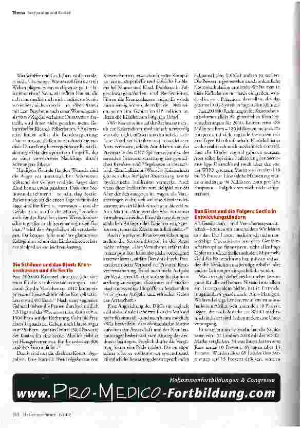 Vorschauseite 5: Kaiserschnitte - Kosten - Kassen