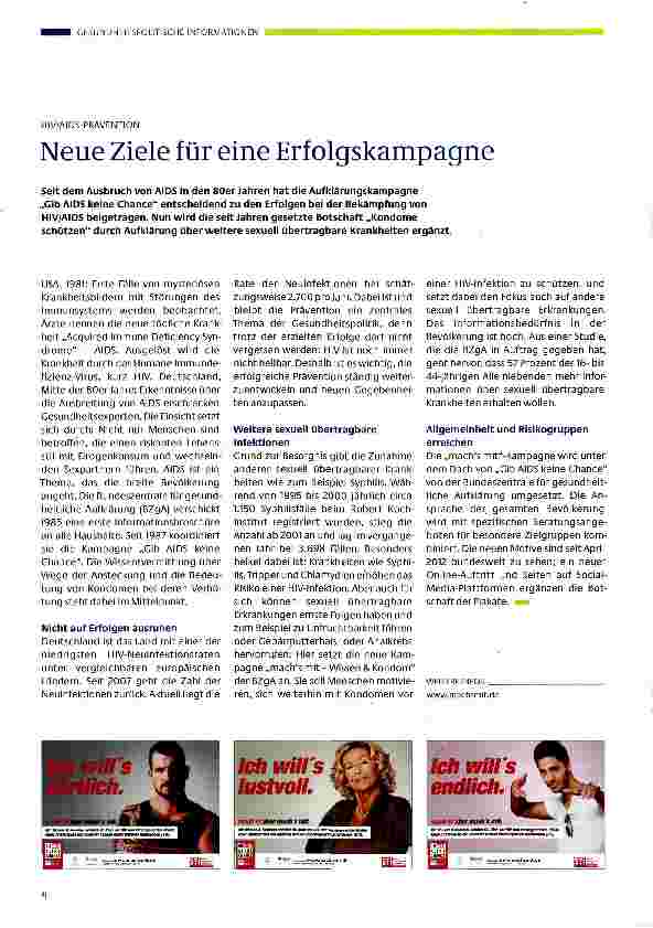 Vorschauseite 1: Neue Ziele für eine Erfolgskampagne