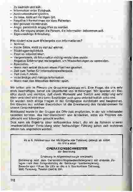 Vorschauseite 2: Innerbetriebliche Fortbildung im Landeskrankenhaus Feldbach - 1981