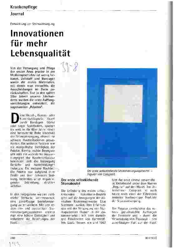 Vorschauseite 1: Innovationen für mehr Lebensqualität