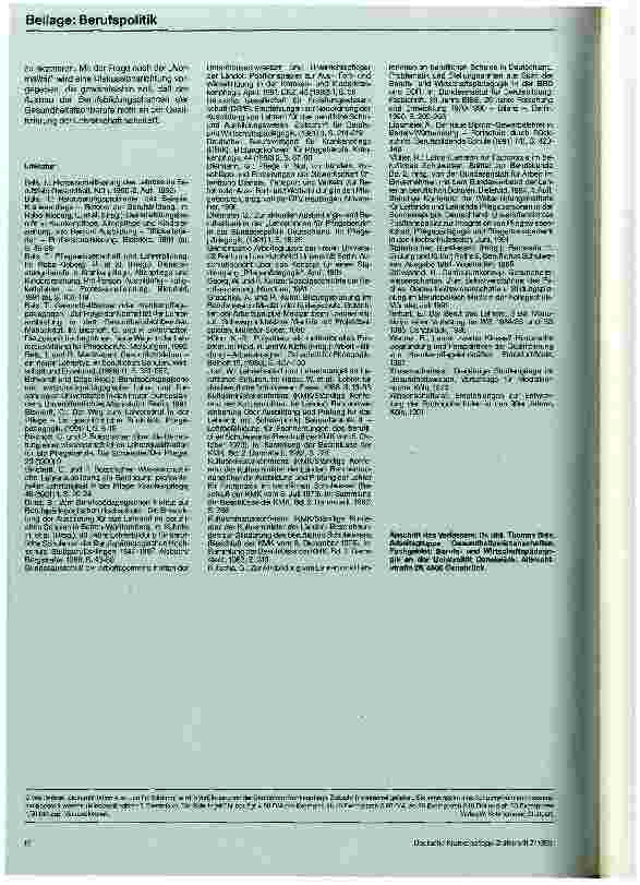 Vorschauseite 6: Lehrer/in für Pflegeberufe Das Lastenheft der Lehrerausbildung für berufliche Schulen ...