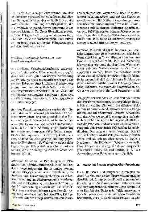 Vorschauseite 5: Angewandte Forschung: Praktische Überlegungen für die Anwendung von Forschung in der Pflegepraxis