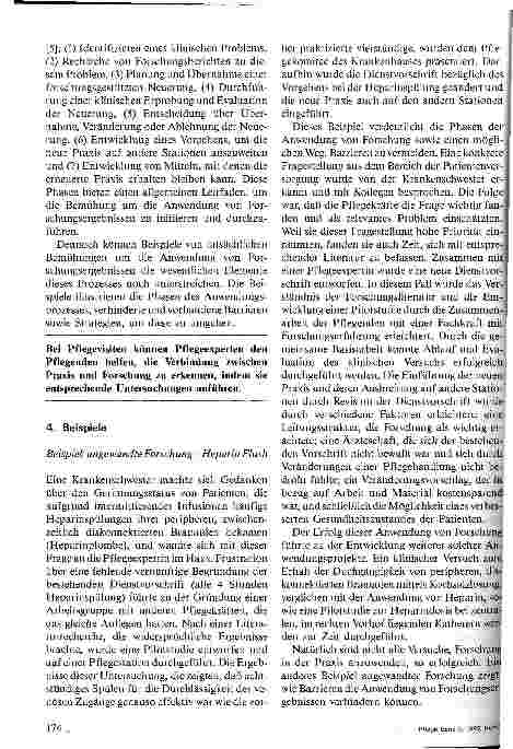 Vorschauseite 6: Angewandte Forschung: Praktische Überlegungen für die Anwendung von Forschung in der Pflegepraxis