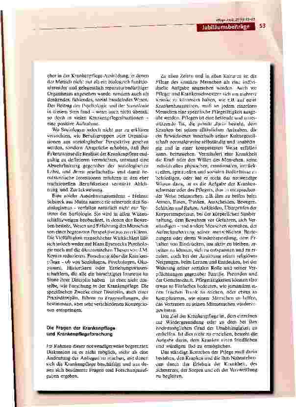 Vorschauseite 3: Forschung in der Krankenpflege: Methodologische Probleme