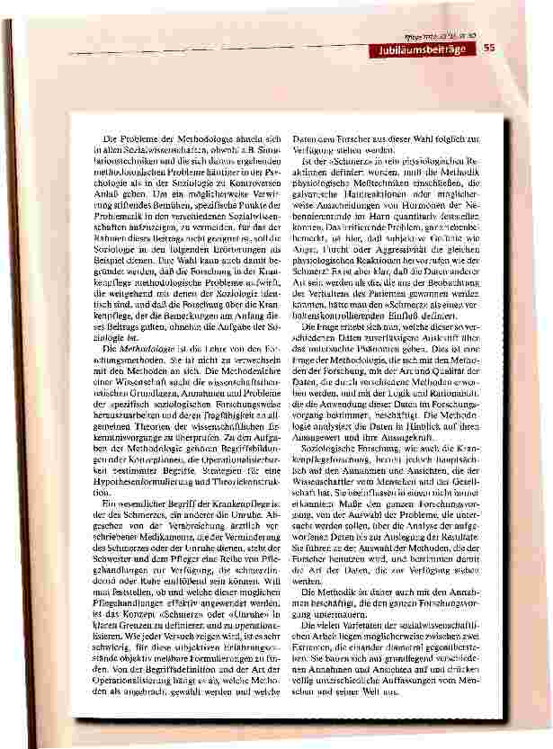 Vorschauseite 5: Forschung in der Krankenpflege: Methodologische Probleme