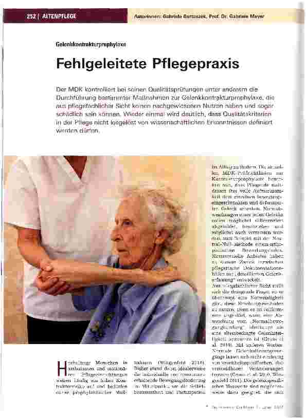 Vorschauseite 1: Fehlgeleitete Pflegepraxis